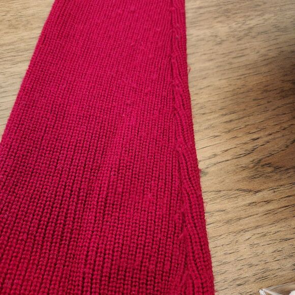 Eileen Fisher Red Merino 100% Wool Mock Neck Sweater | Size L - Picture 8 of 11